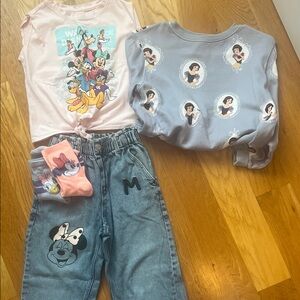 Disney Pink and Blue Kids Clothing Set
